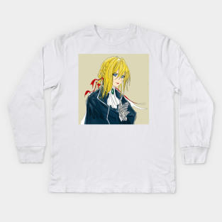 the mail doll violet evergarden Kids Long Sleeve T-Shirt